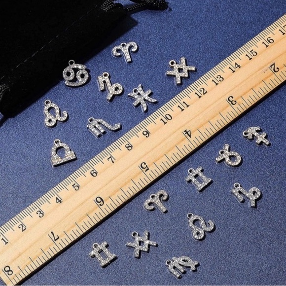 ♈️ ARIES zodiac sign & constellation stainless steel cz double layer necklace - Picture 11 of 14